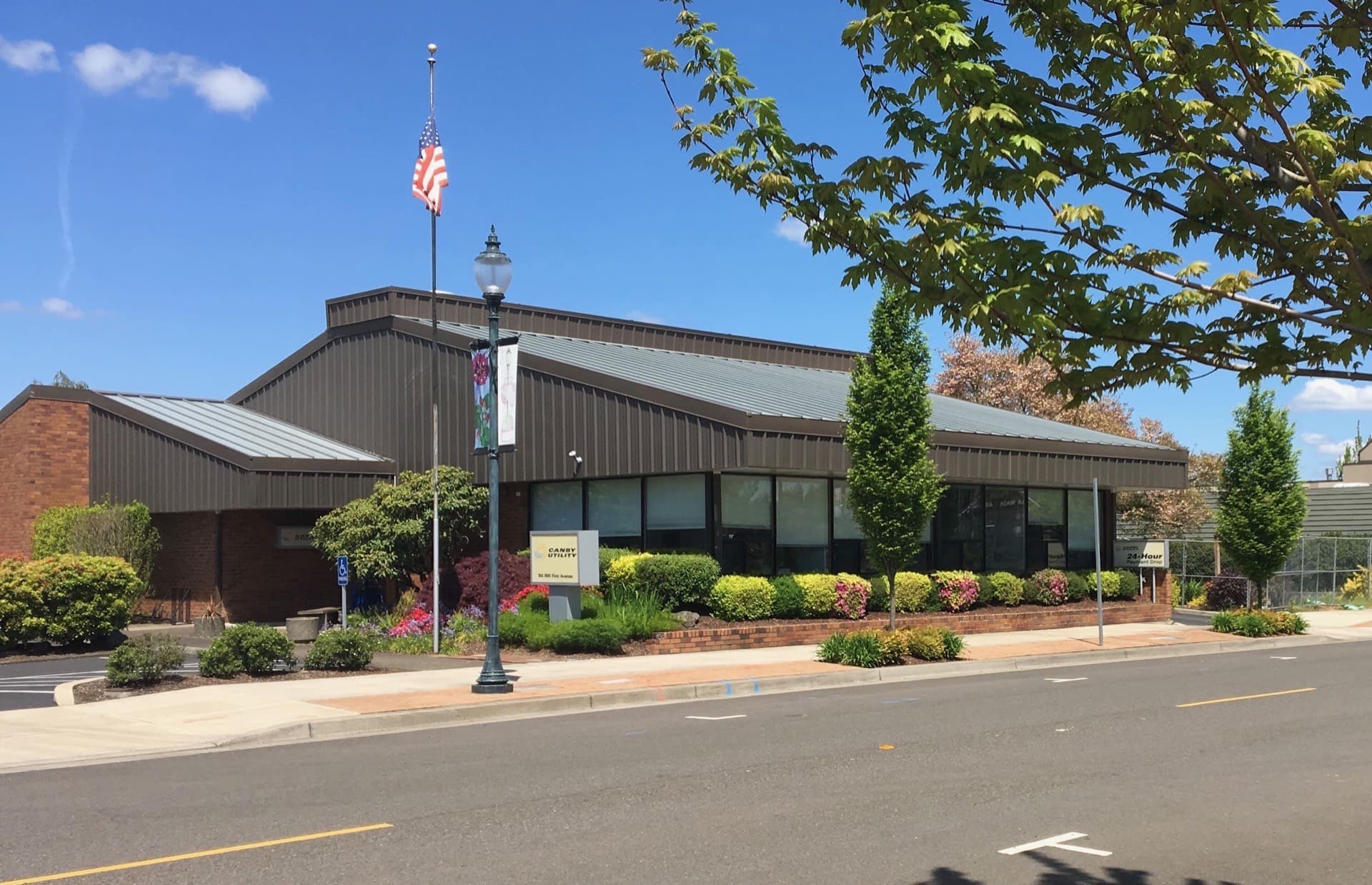 Aerial view of Canby, Oregon - HVAC service area