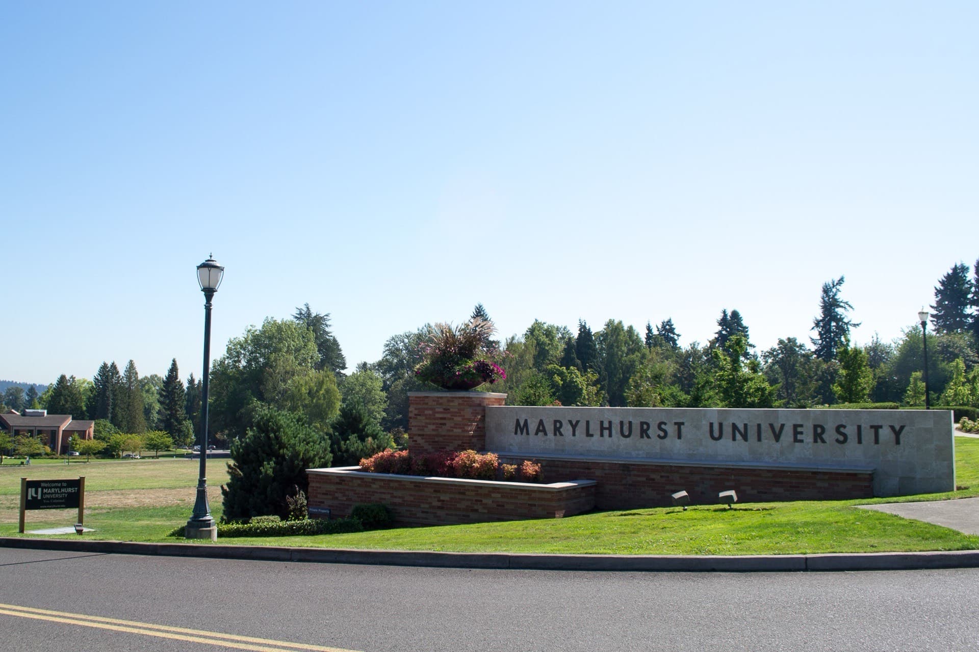 Aerial view of Marylhurst, Oregon - HVAC service area