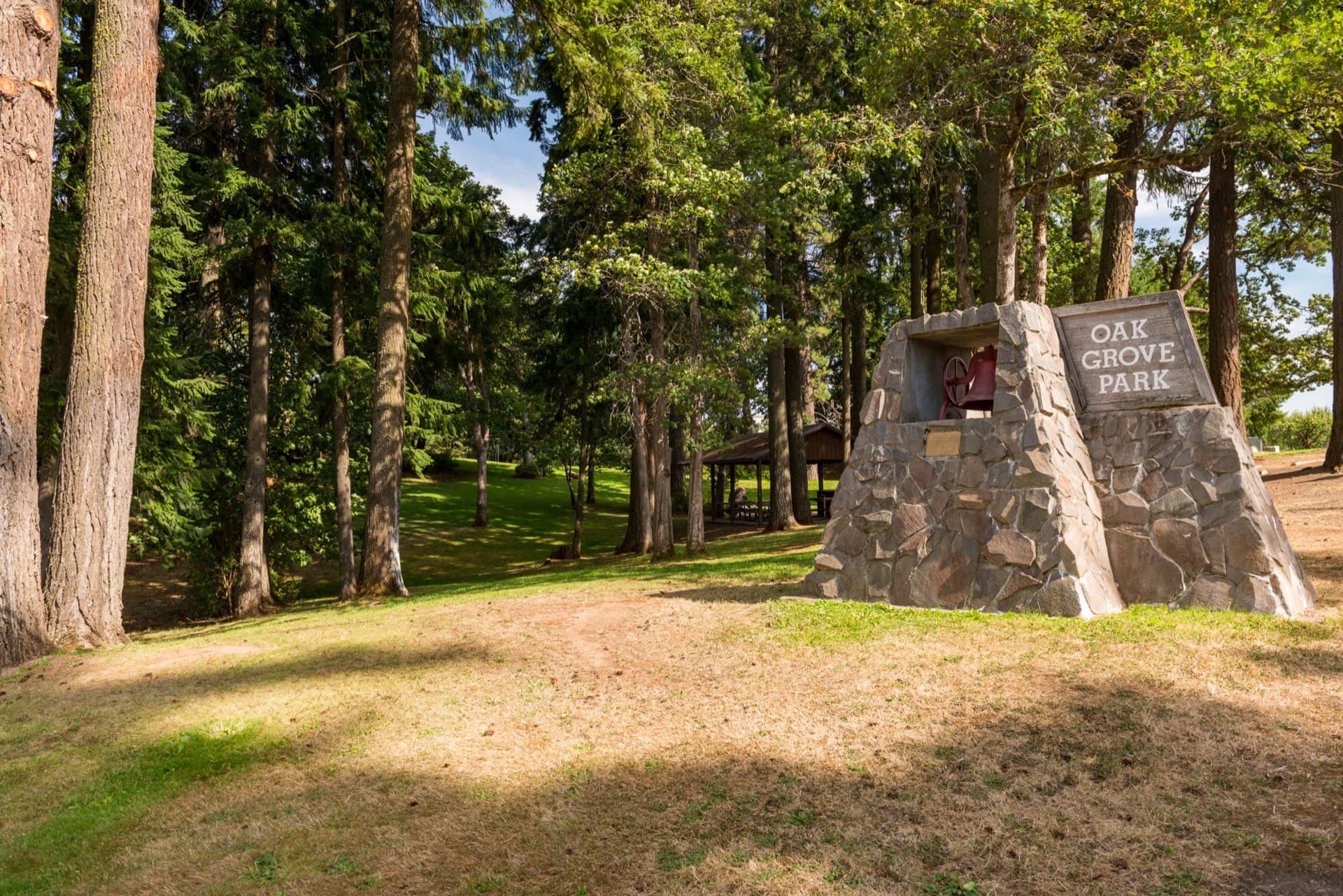 Aerial view of Oak Grove, Oregon - HVAC service area