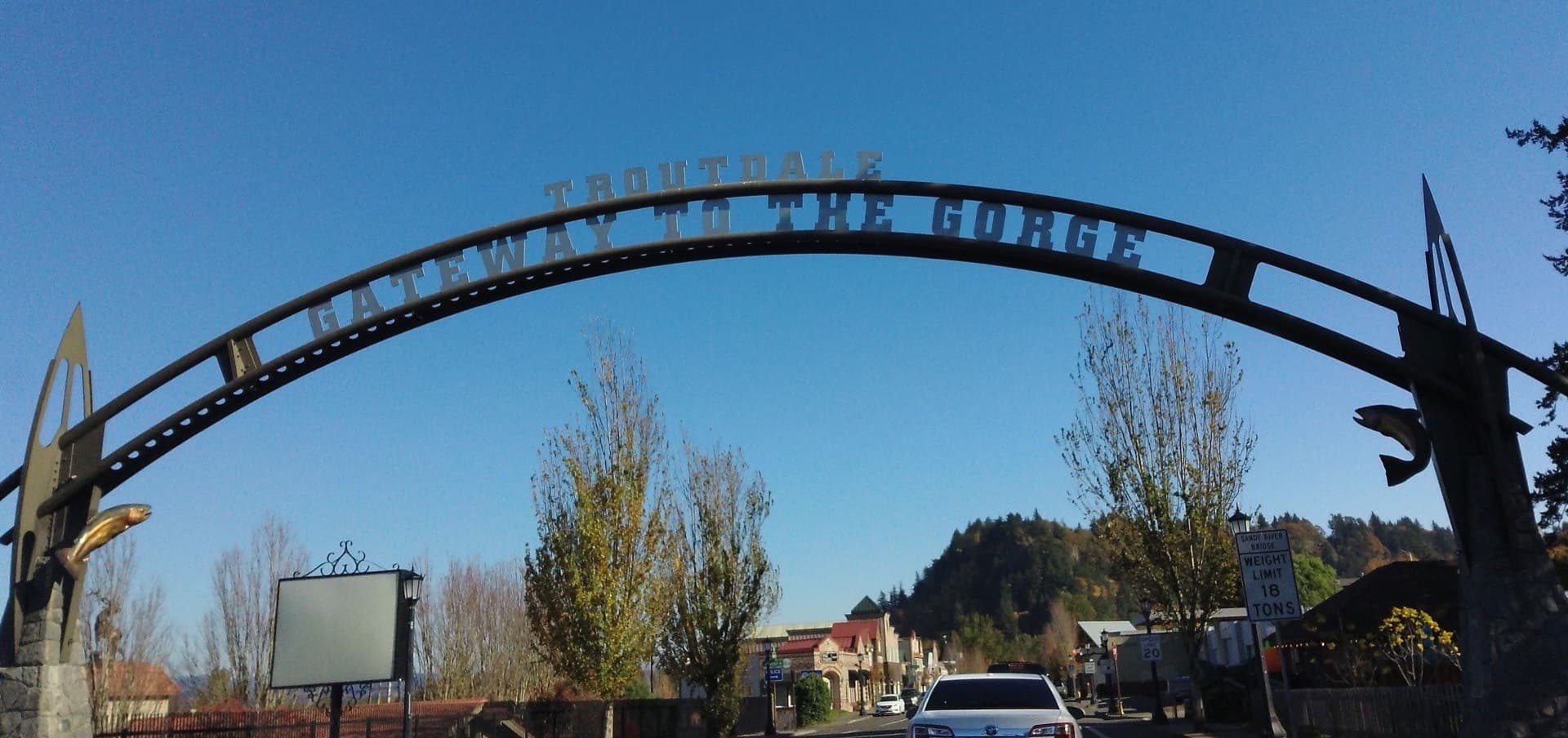 Aerial view of Troutdale, Oregon - HVAC service area