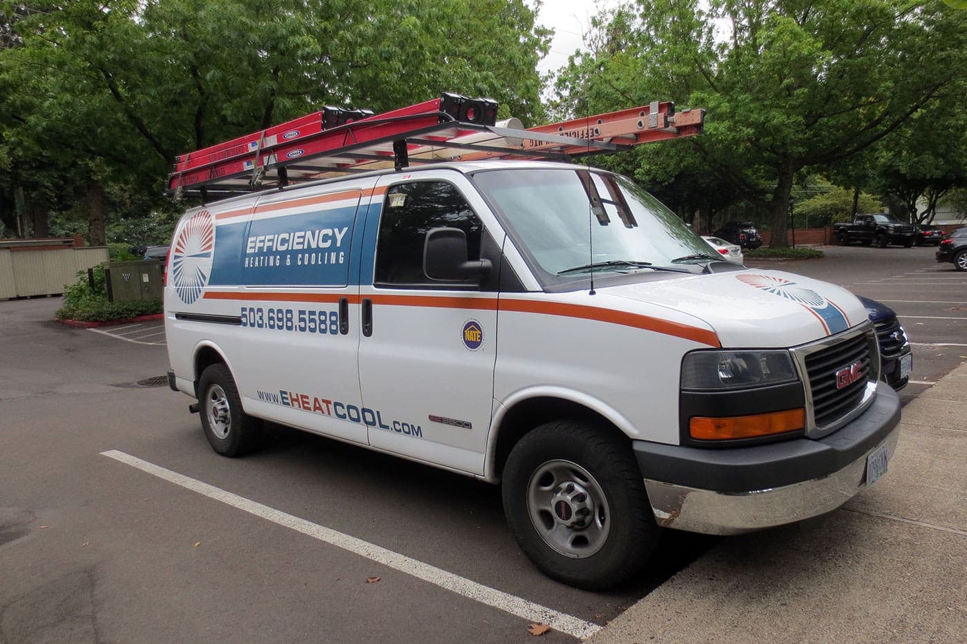 Efficiency Heating & Cooling service vehicle