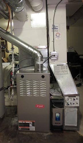 Bryant furnace installation