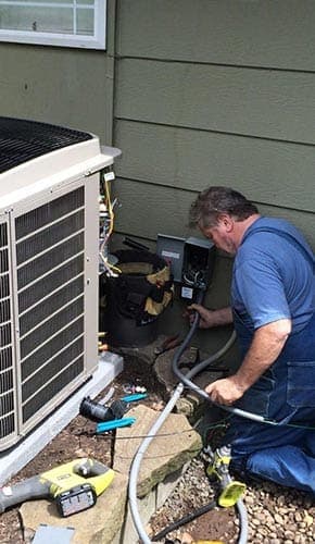 Heat pump installation project